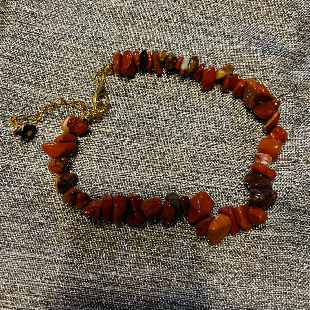 Chakra natural gemstone chip bracelet